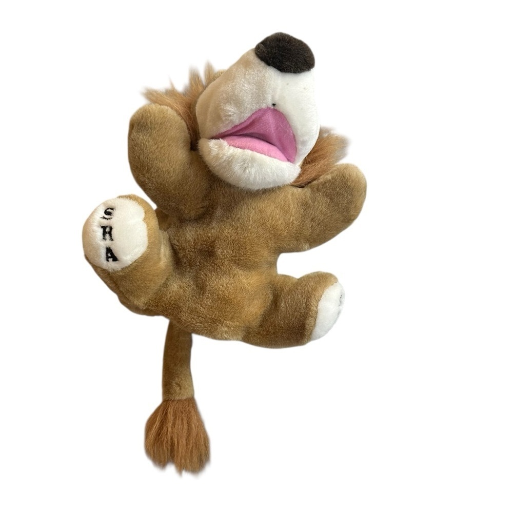 Plush Lion Puppet Toy - Brown